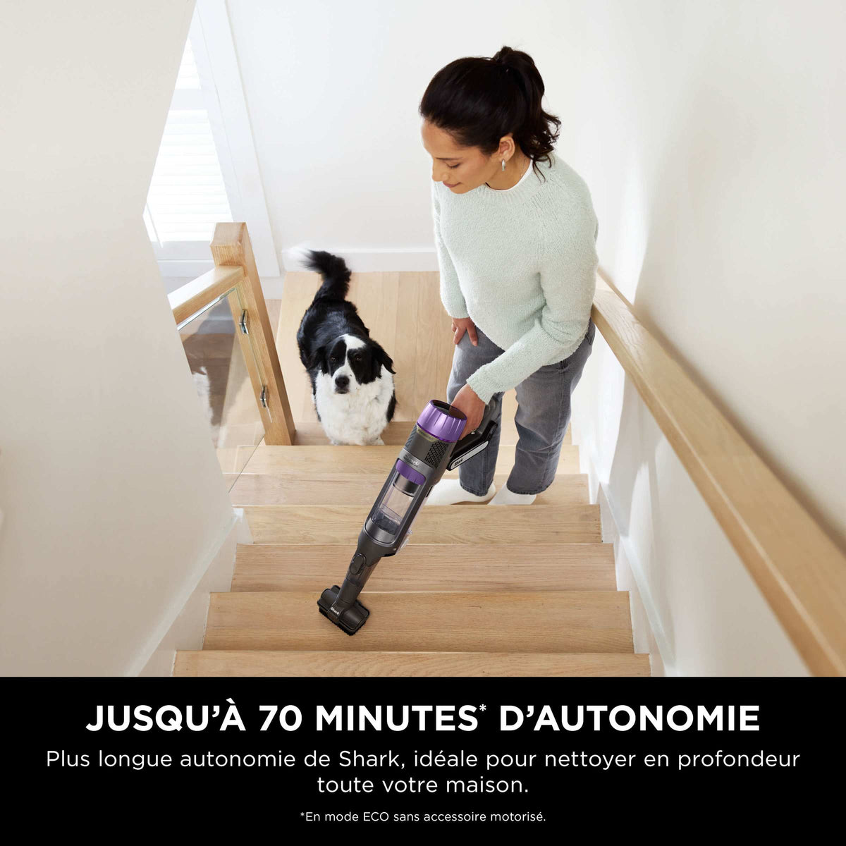 Aspirateur sans fil Shark PowerDetect Clean & Empty spécial poils d’animaux avec double batteries amovibles