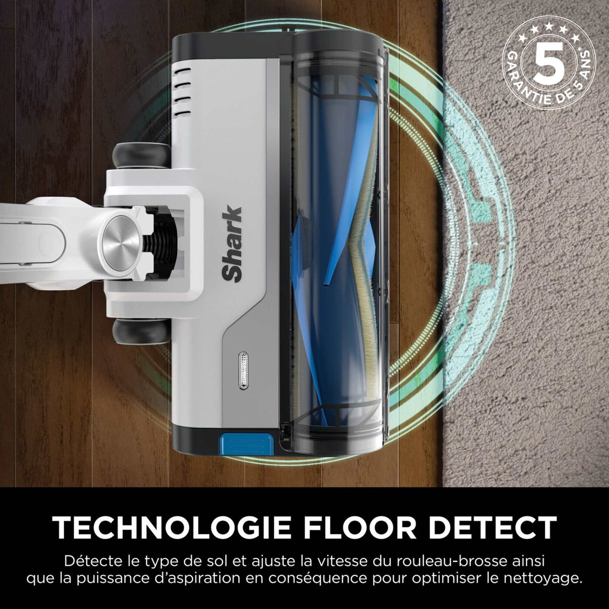 Aspirateur balai sans fil Shark PowerPro spécial animaux, 40 min d'autonomie