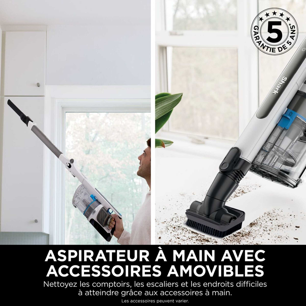 Aspirateur balai sans fil Shark PowerPro spécial animaux, 40 min d'autonomie