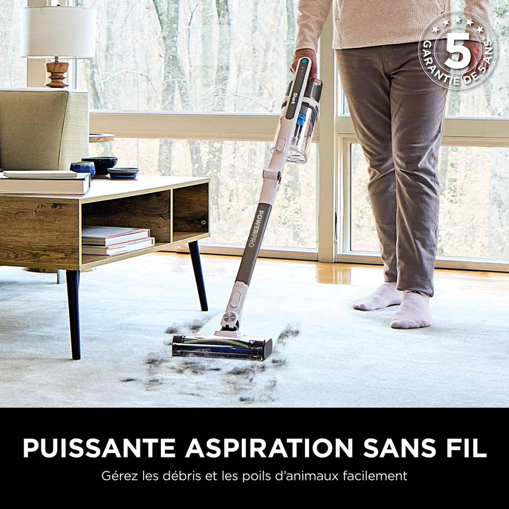 Aspirateur balai sans fil Shark PowerPro spécial animaux, 40 min d'autonomie
