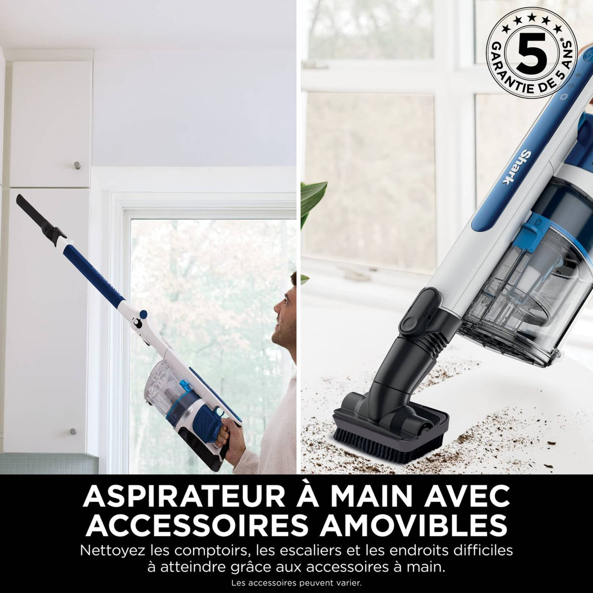 Aspirateur balai sans fil Shark PowerPro, 40 min d'autonomie