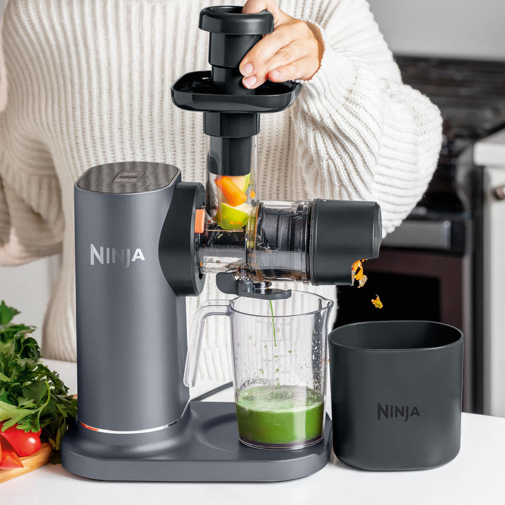 Extracteur de jus à froid Ninja NeverClog - Pressage lent sans colmatage