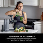 Extracteur de jus à froid Ninja NeverClog - Pressage lent sans colmatage