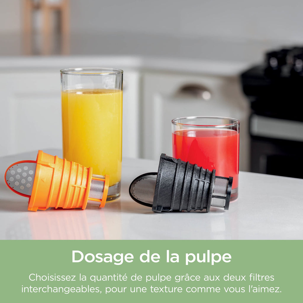 Pack Extracteur de Jus à froid, Râpe & Trancheuse et Masque LED Cryo Glow (couleur au choix)