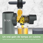 Extracteur de Jus à froid, Râpe & Trancheuse 3-en-1 Ninja NeverClog