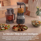 Robot multifonction 3-en-1 Ninja CrushBOSS - Blender, robot culinaire & blender-gourde - Onyx