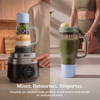 Robot multifonction 3-en-1 Ninja CrushBOSS - Blender, robot culinaire & blender-gourde - Onyx