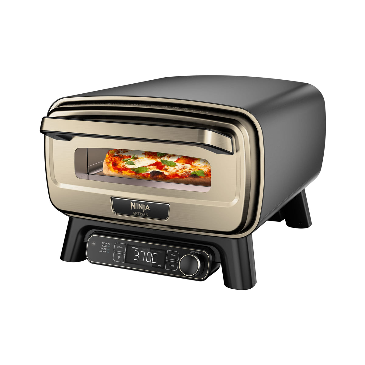 Four à pizza et air fryer électrique d’extérieur Ninja Artisan - Noir et Or