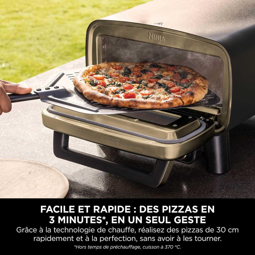 Four à pizza et air fryer électrique d’extérieur Ninja Artisan - Noir et Or