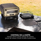 Four à pizza et air fryer électrique d’extérieur Ninja Artisan - Noir et Or
