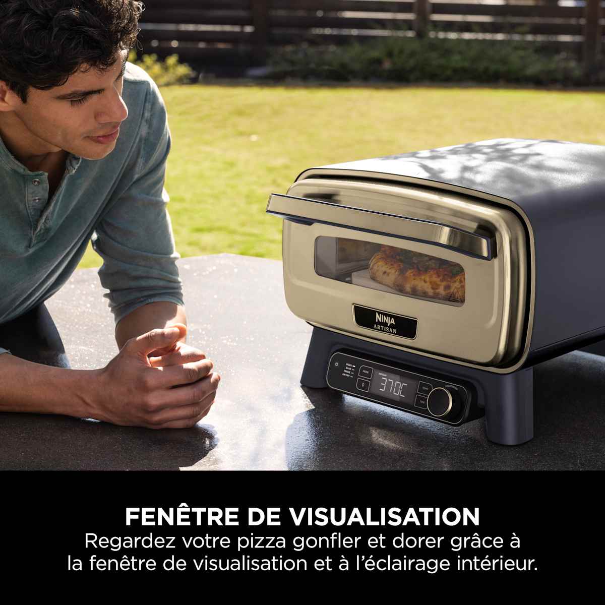 Four à pizza et Air Fryer électrique d’extérieur Ninja Artisan - Bleu et Or