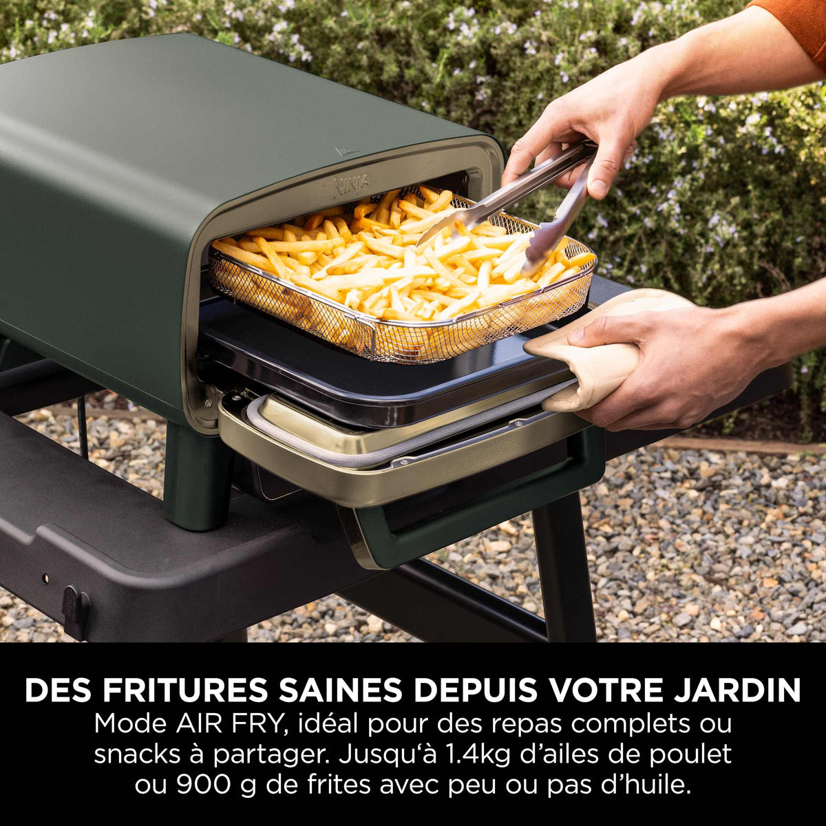 Four à pizza et Air Fryer électrique d’extérieur Ninja Artisan - Vert et Or MO201EUGN2