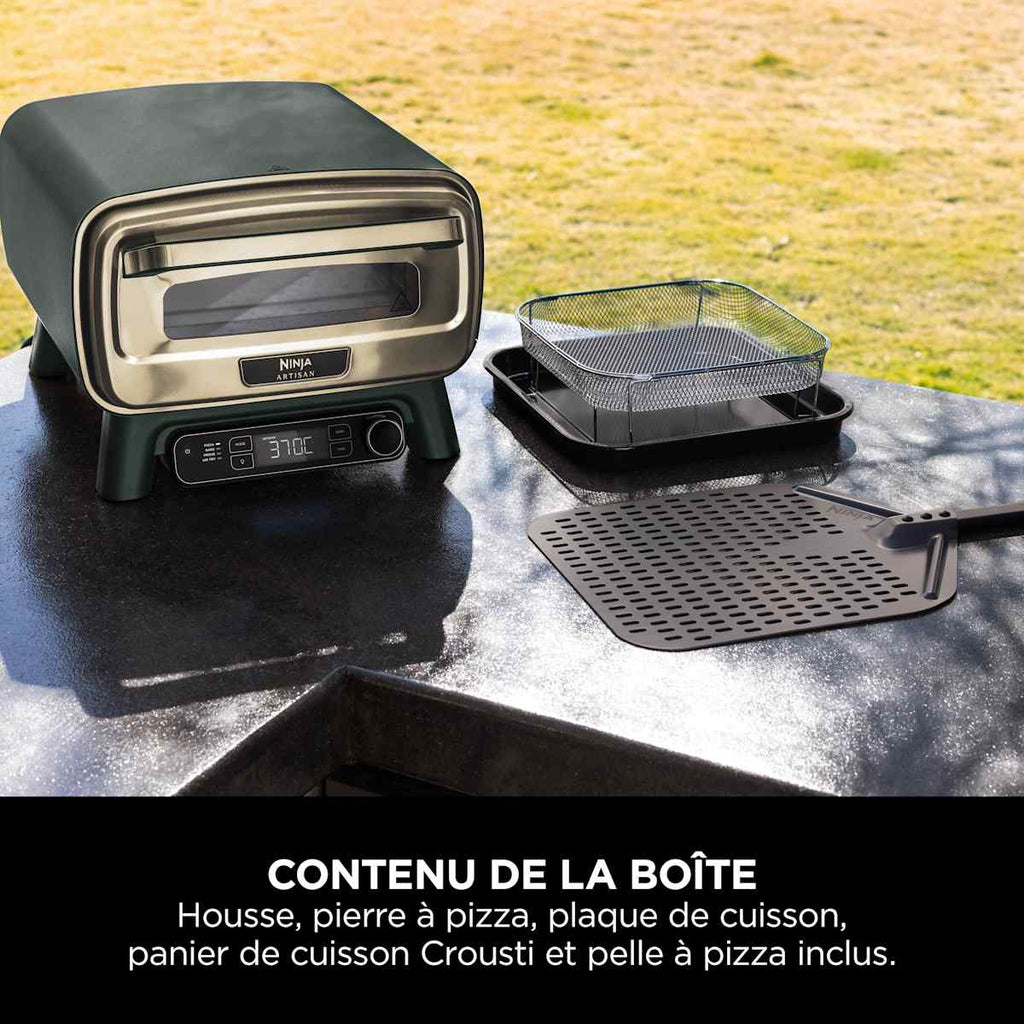 Four à pizza et Air Fryer électrique d’extérieur Ninja Artisan - Vert et Or MO201EUGN2