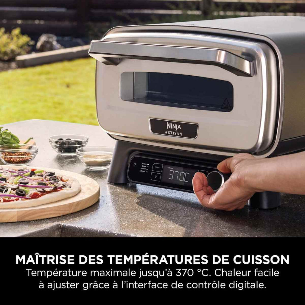 Four à pizza et Air Fryer électrique d’extérieur Ninja Artisan - Gris MO201EU
