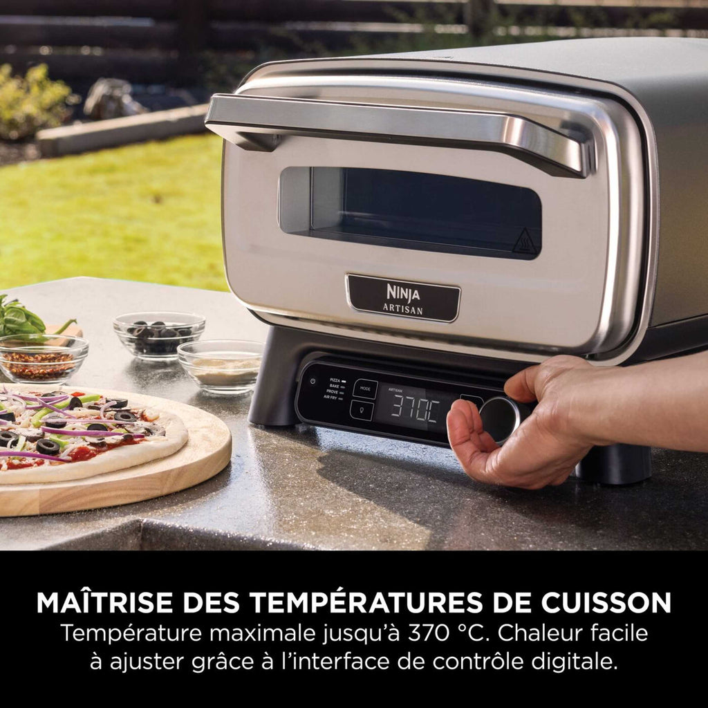 Four à pizza et Air Fryer électrique d’extérieur Ninja Artisan - Gris MO201EU