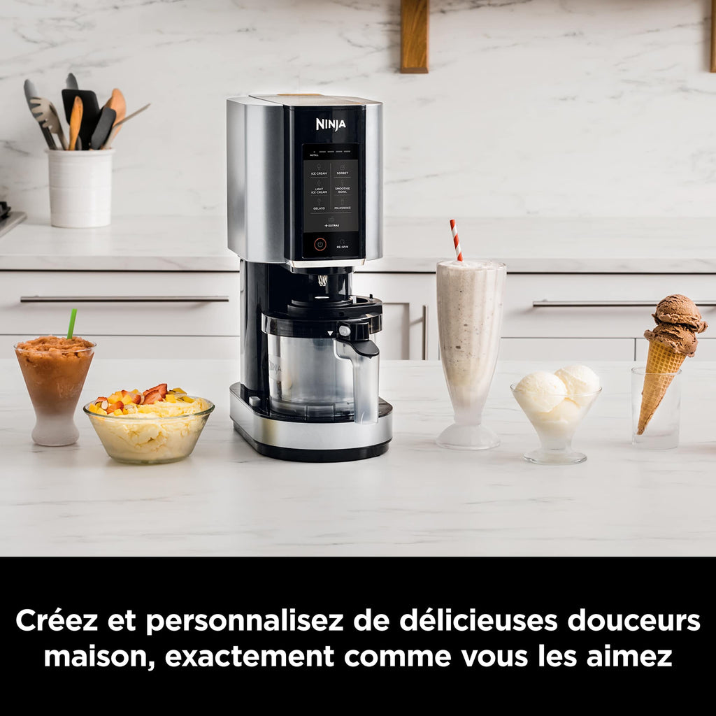 Machine à glaces Ninja CREAMi 7-en-1 - Glaces, sorbets et milkshakes maison