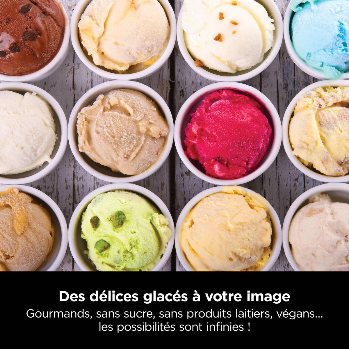 Machine à glaces Ninja CREAMi 7-en-1 - Glaces, sorbets et milkshakes maison