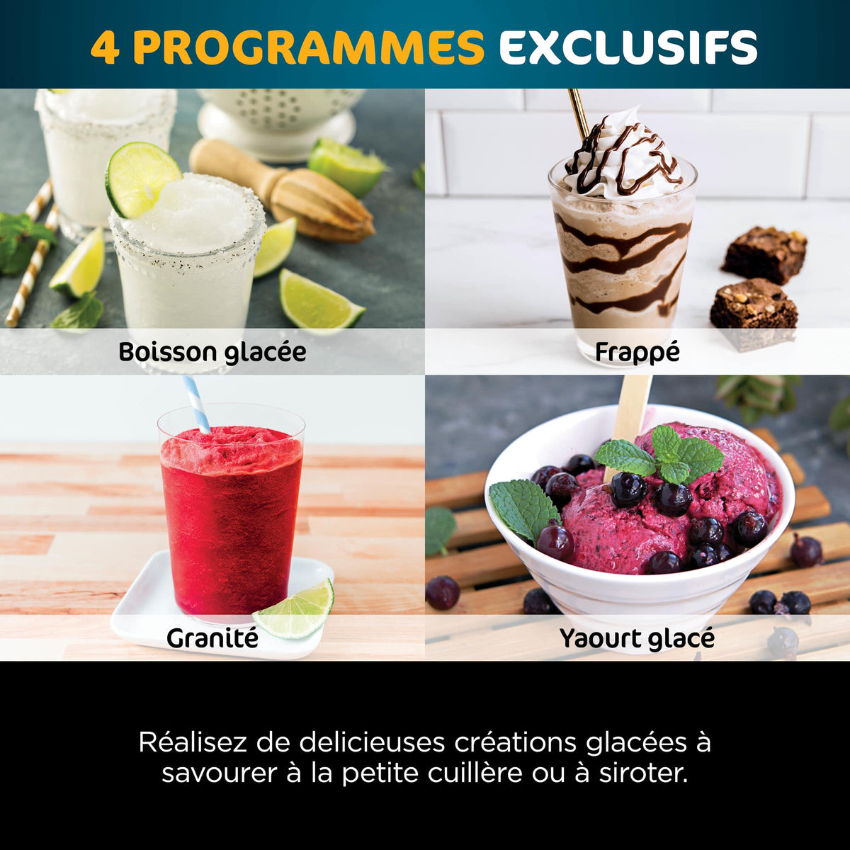 Machine à glace Ninja CREAMi Deluxe 10-en-1 – Glaces, sorbets et gelato maison