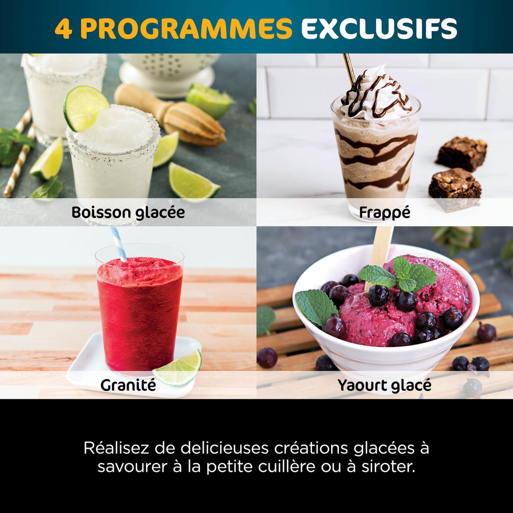 Machine à glace Ninja CREAMi Deluxe 10-en-1 – Glaces, sorbets et gelato maison