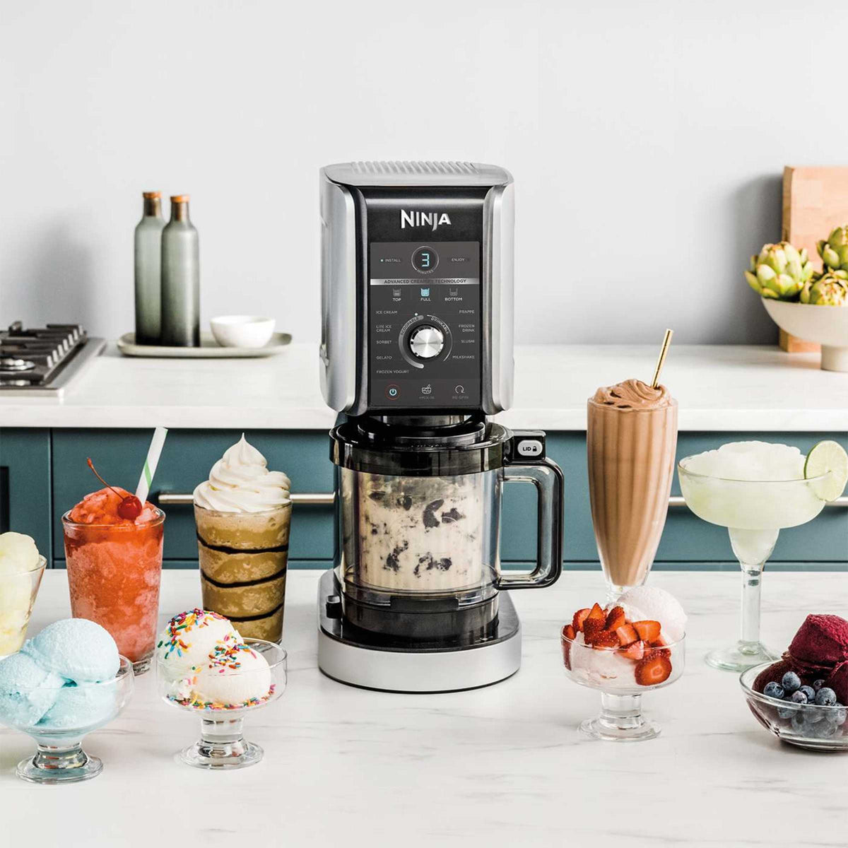 Machine à glace Ninja CREAMi Deluxe 10-en-1 – Glaces, sorbets et gelato maison