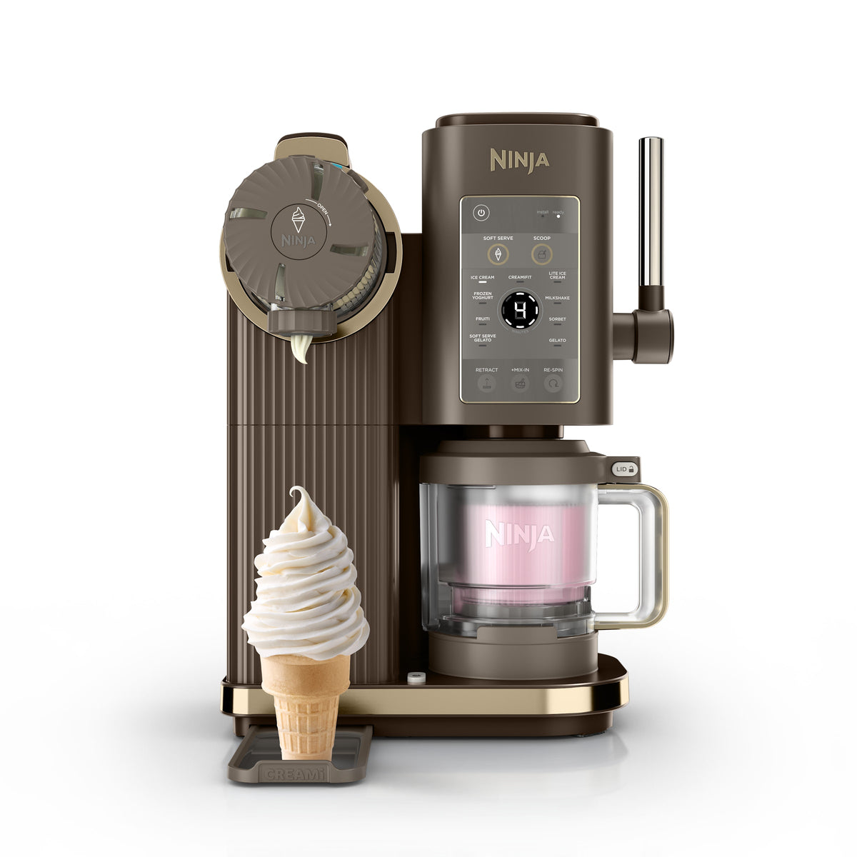 Machine à crèmes glacées et glaces à l’italienne 13-en-1 Ninja CREAMi Scoop & Swirl - Mocha