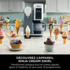Machine à crèmes glacées et glaces à l’italienne 13-en-1 Ninja CREAMi Scoop & Swirl - Mocha