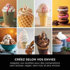 Machine à crèmes glacées et glaces à l’italienne 13-en-1 Ninja CREAMi Scoop & Swirl - Mocha