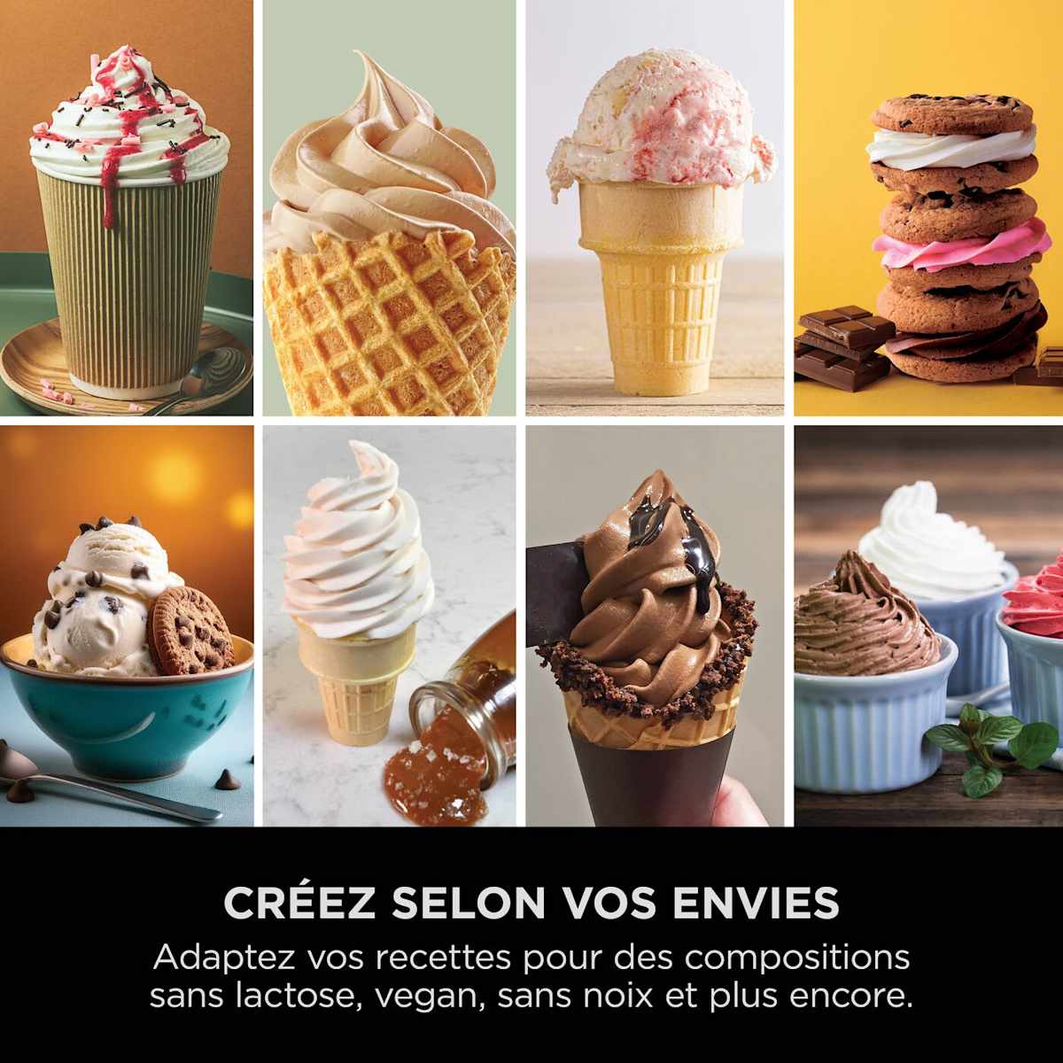 Machine à crèmes glacées et glaces à l’italienne 13-en-1 Ninja CREAMi Scoop & Swirl - Mocha