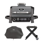 Pack barbecue électrique & Fumoir Ninja Woodfire avec chariot et housse