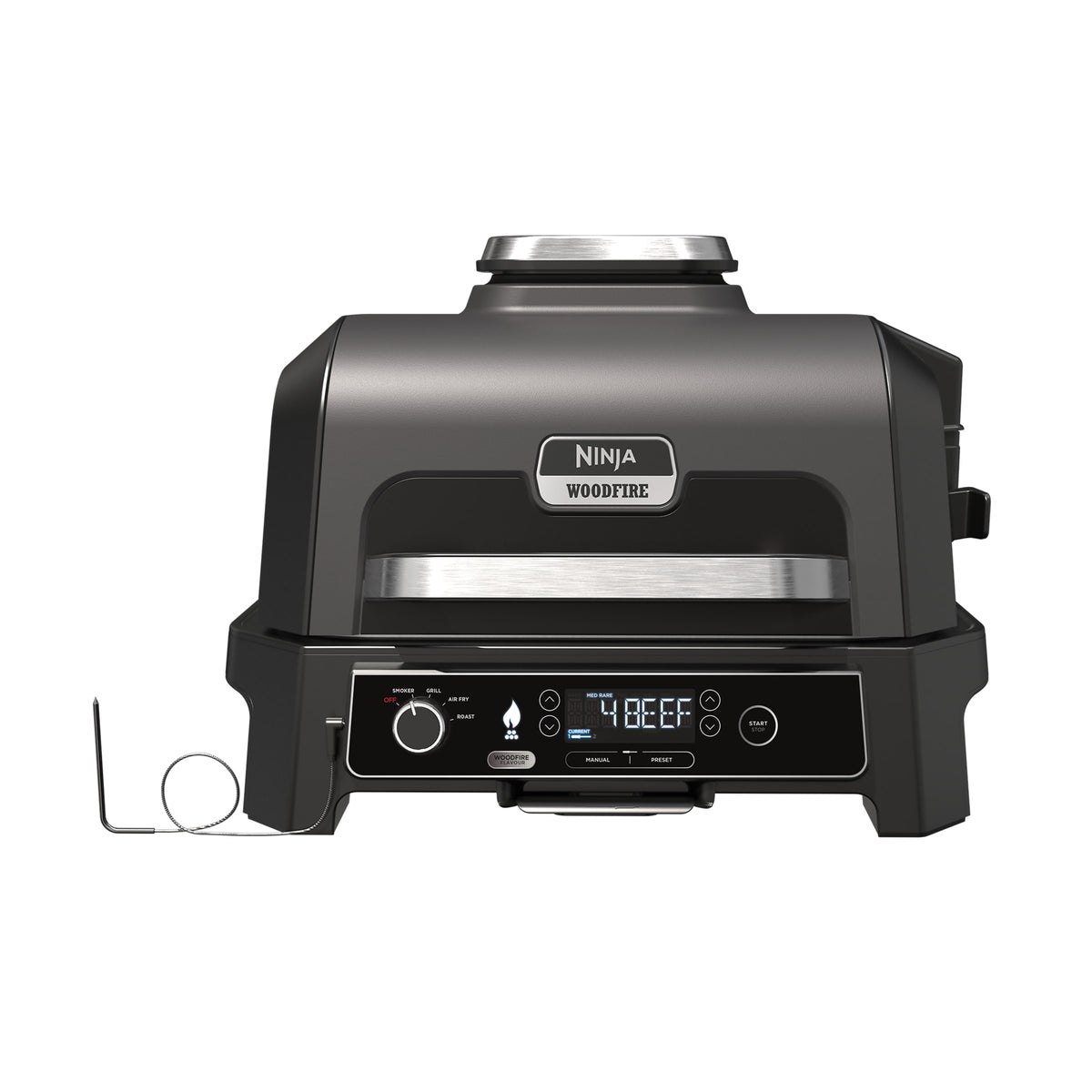 Barbecue électrique et fumoir Ninja Woodfire Pro XL avec thermosonde Smart Cook OG850EU