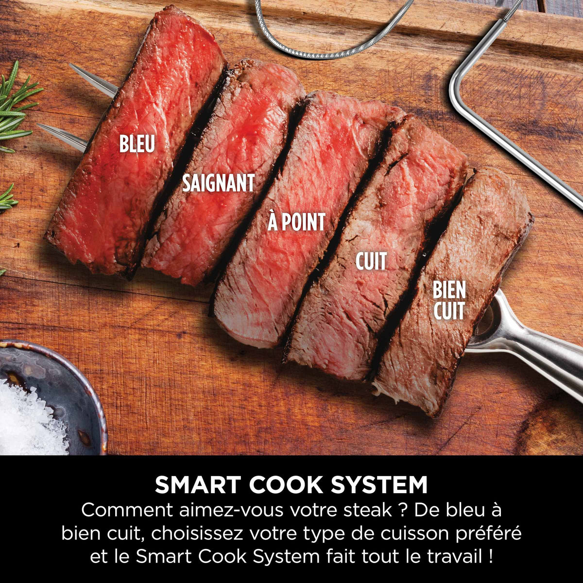 Barbecue électrique et fumoir Ninja Woodfire Pro XL avec thermosonde Smart Cook OG850EU