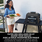 Barbecue électrique et fumoir Ninja Woodfire Pro XL avec thermosonde Smart Cook OG850EU