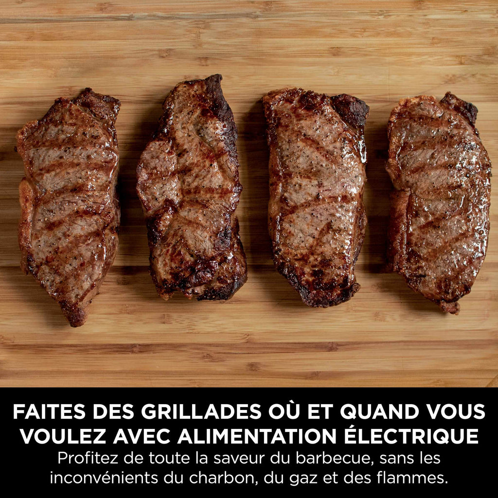 Barbecue électrique et fumoir Ninja Woodfire Pro Connect XL avec housse - Noir et Or