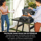Pack Barbecue électrique et fumoir Ninja Woodfire Pro Connect XL avec support et housse