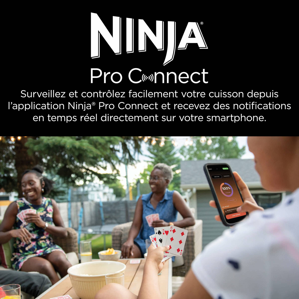 Barbecue électrique et fumoir Ninja Woodfire Pro Connect XL avec app OG901EU