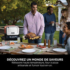 Four d'extérieur Ninja Woodfire 8-en-1 – Pizza, Grillades, Fumage et Air Fry OO101EU