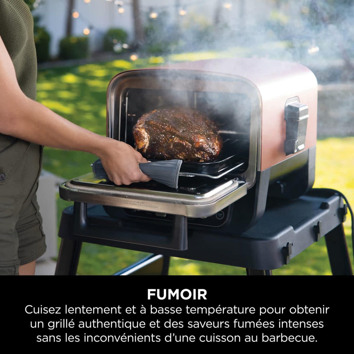 Four d'extérieur Ninja Woodfire 8-en-1 – Pizza, Grillades, Fumage et Air Fry OO101EU
