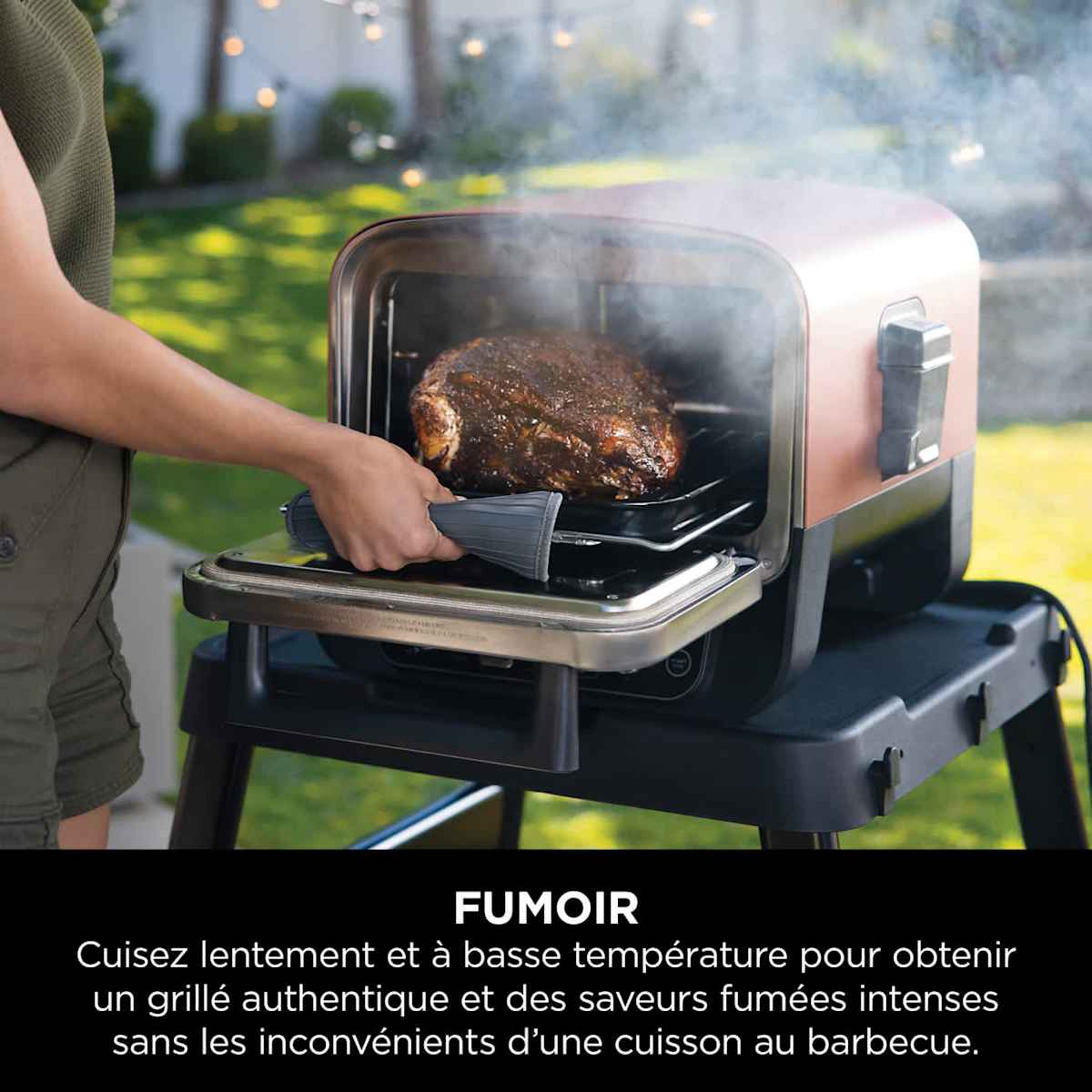 Four d'extérieur Ninja Woodfire 8-en-1 – Pizza, Grillades, Fumage et Air Fry OO101EU