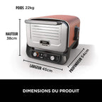 Four d'extérieur Ninja Woodfire 8-en-1 – Pizza, Grillades, Fumage et Air Fry OO101EU