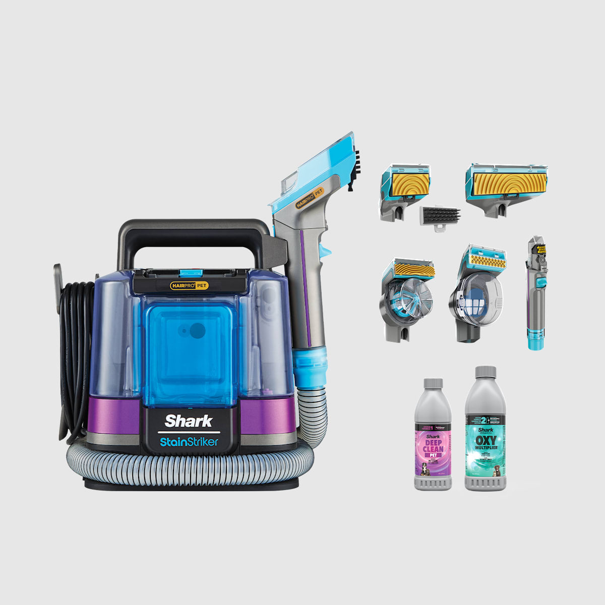 Pack Aspirateur laveur sans fil HydroVac et Détacheur HairPro Pet