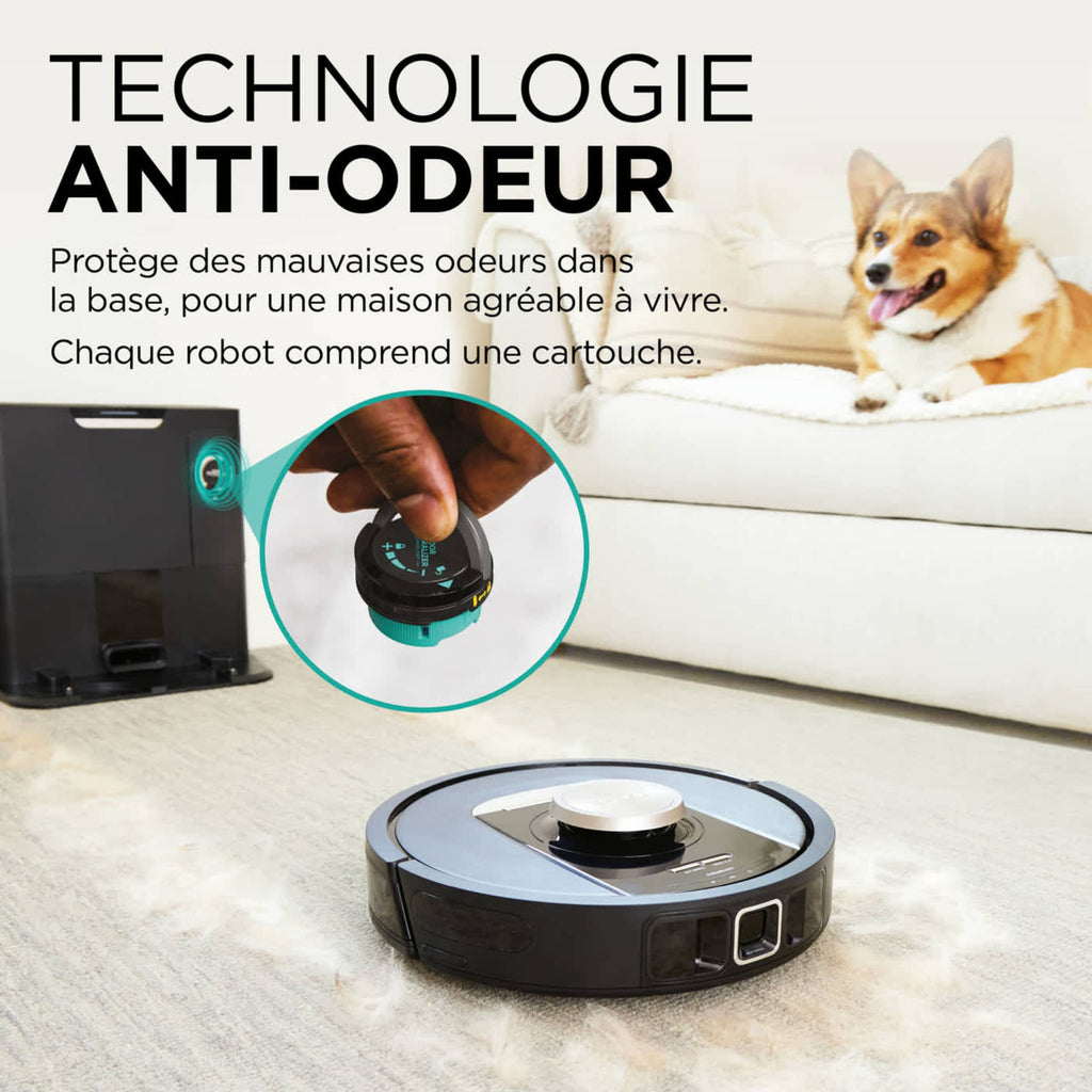 Robot aspirateur Shark PowerDetect avec autovidage RV2820VEEU