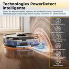 Robot aspirateur et laveur Shark ThermaCharged PowerDetect avec séchage à chaud - Noir