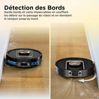 Robot aspirateur et laveur Shark ThermaCharged PowerDetect avec séchage à chaud - Noir