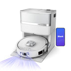 Robot aspirateur laveur 2-en-1 Shark PowerDetect UV Reveal – Blanc