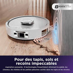 Robot aspirateur laveur 2-en-1 Shark PowerDetect UV Reveal – Blanc