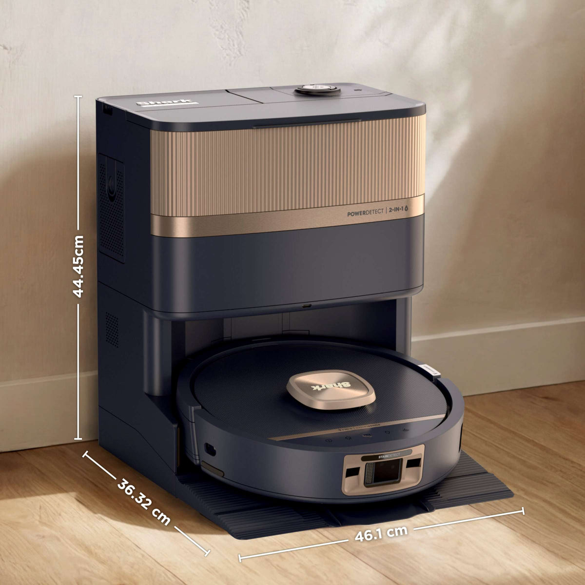 Shark PowerDetect Luxe UV Reveal, robot aspirateur et nettoyeur 2-en-1, Vert