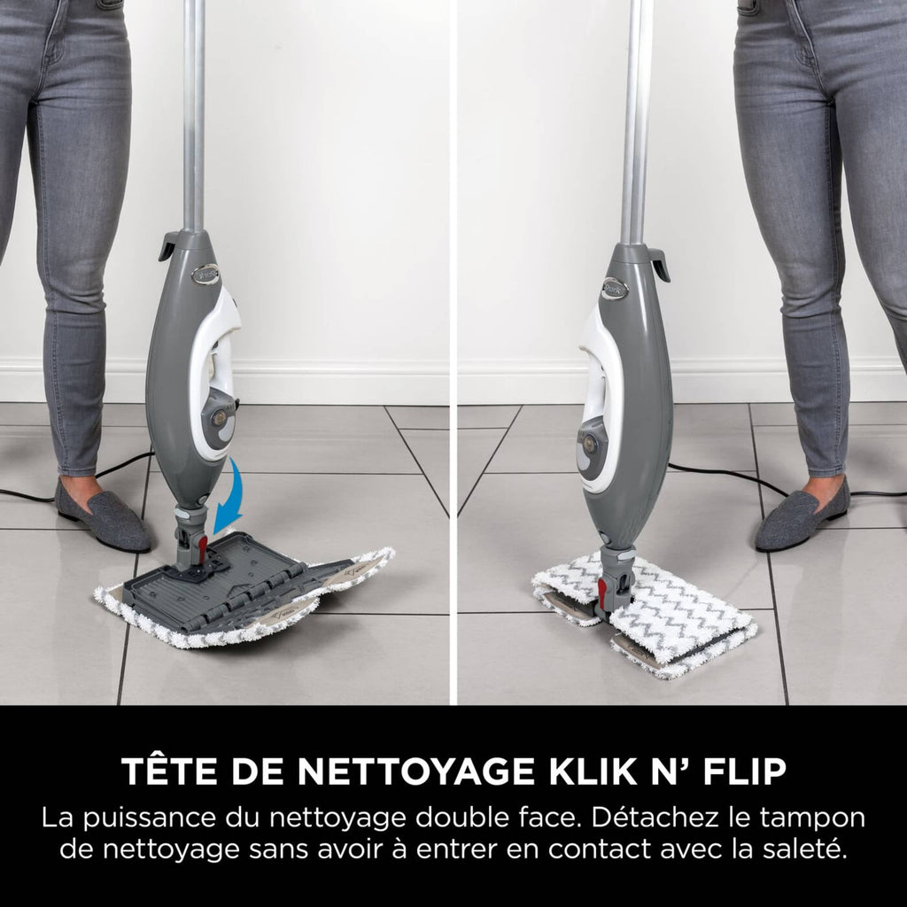 Balai nettoyeur vapeur Shark double face avec unité à main détachable