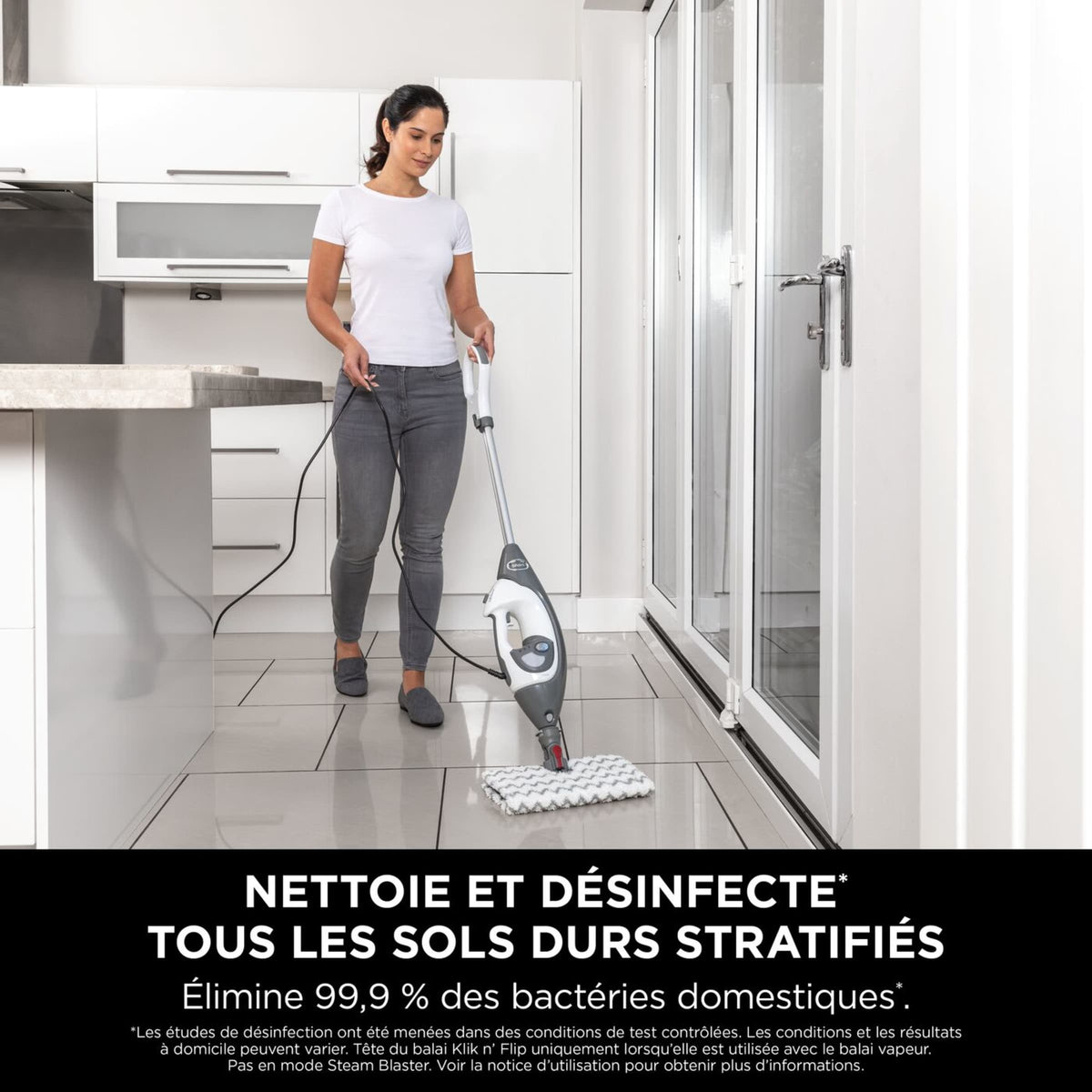 Balai nettoyeur vapeur Shark double face avec unité à main détachable