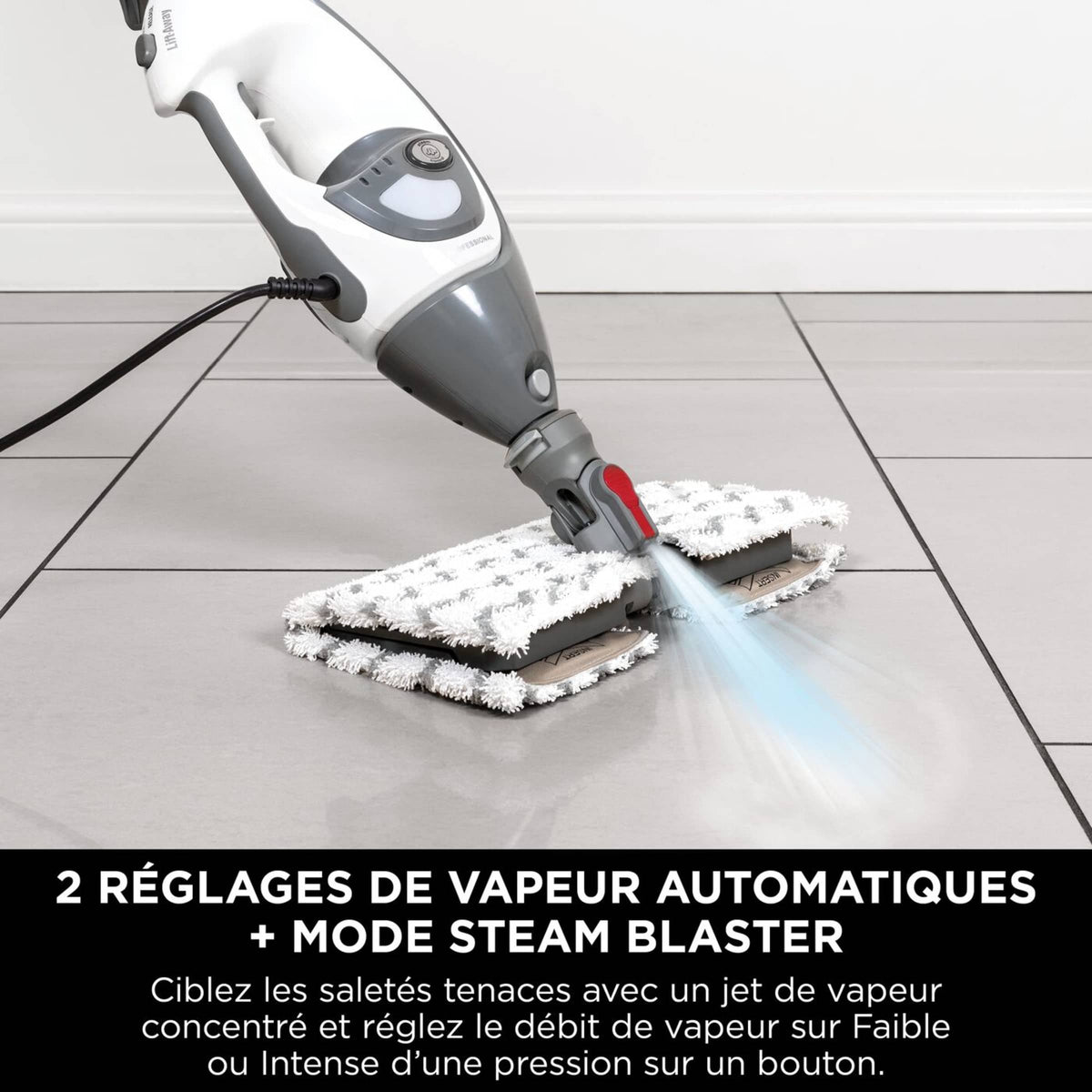 Balai nettoyeur vapeur Shark double face avec unité à main détachable