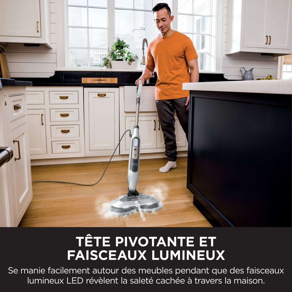Balai nettoyeur automatique Shark avec jet de vapeur et rouleau auto-nettoyant